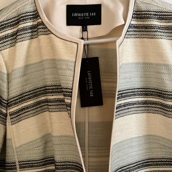 NEW! Gorgeous Lafayette 148 Pria Long Jacket size 16 - Picture 9 of 10